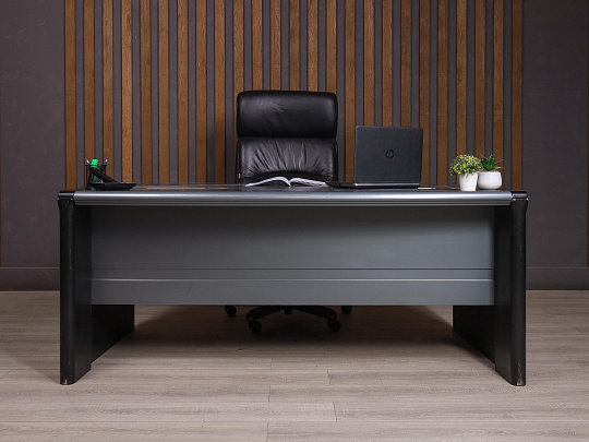 Стол руководителя ДСП Серый Россия