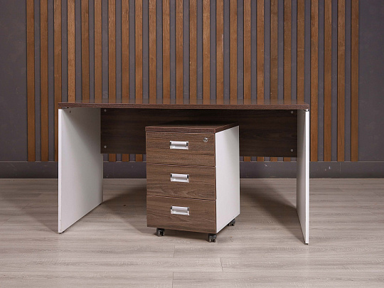 Стол с тумбой ДСП Ясень шимо Россия