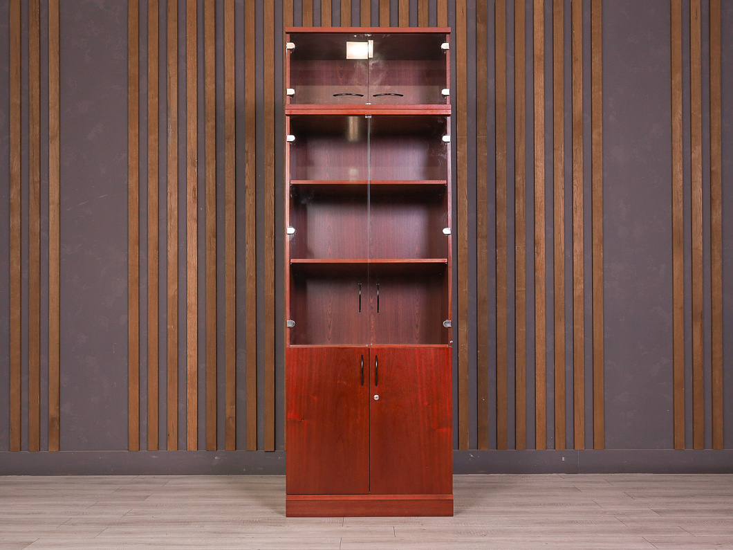 Шкаф для документов ДСП Махагон Россия (25158-10095)