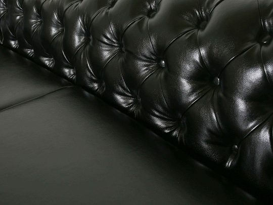 Диван 2000x900 Искусственная кожа Чёрный Россия