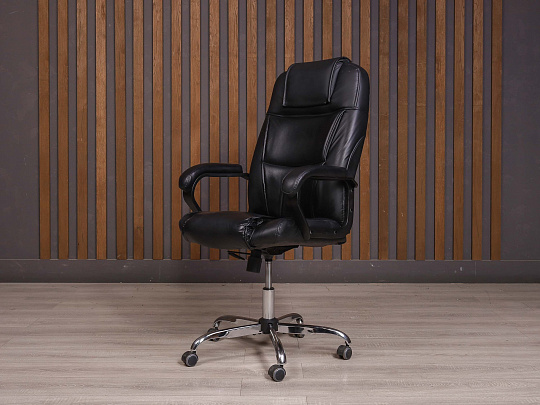 Кресло руководителя Искусственная кожа Чёрный Россия