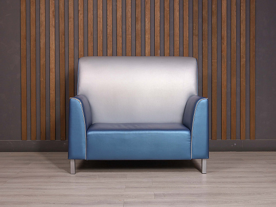 Диван Искусственная кожа Синий