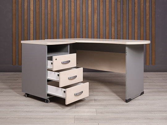 Стол с тумбой Berlin ДСП Дуб Россия