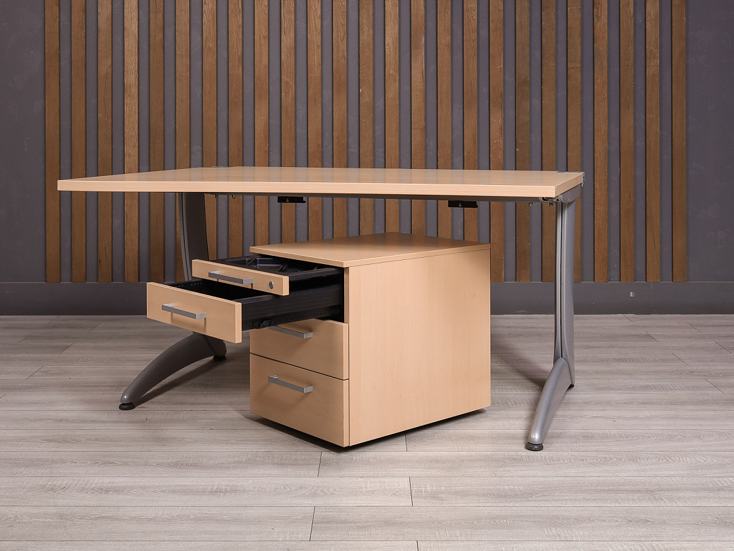Стол с тумбой Steelcase ДСП Клен США (2157-14045)