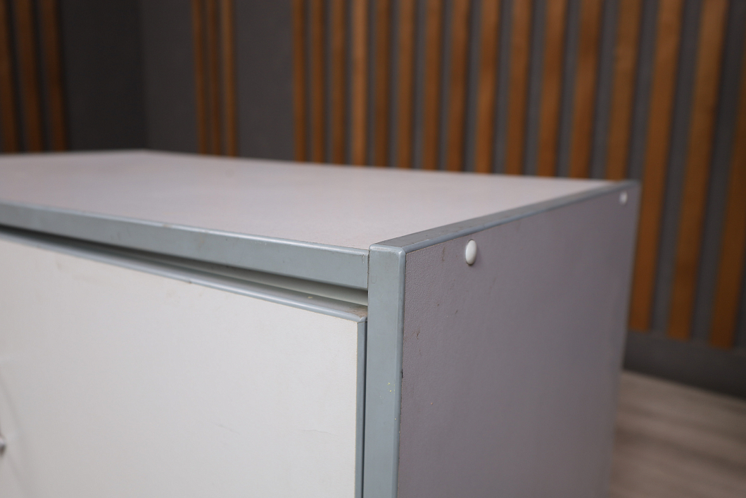 Тумба под оргтехнику ДСП Серый Россия (24364-04085)