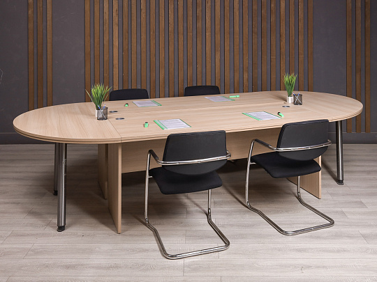 Стол для переговоров ДСП Ясень шимо Россия