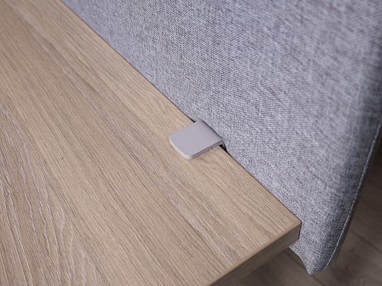 Настольный экран Перегородка Ткань Серый Россия