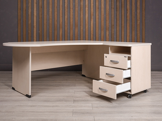 Стол с тумбой Berlin ДСП Дуб Россия