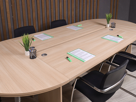 Стол для переговоров ДСП Ясень шимо Россия