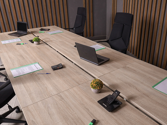 Бенч система на 6 рабочих мест ДСП Ясень шимо Россия