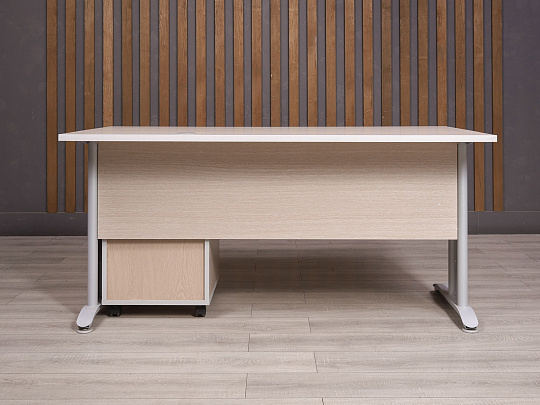 Стол с тумбой ДСП Ясень шимо Россия