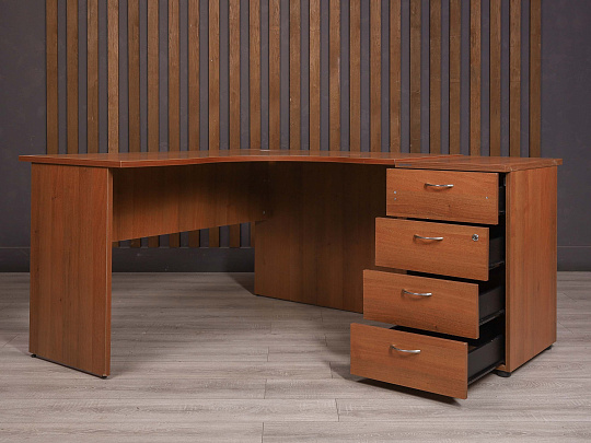 Стол с тумбой ДСП Орех Россия