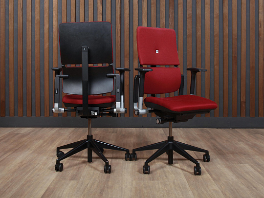 Кресло руководителя Steelcase Please 2 Ergonomic Ткань Красный США