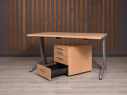 Стол с тумбой Steelcase ДСП Бук США