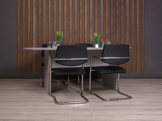 Стол для переговоров ДСП Серый Россия