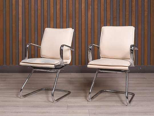 Конференц-кресло RIVA CHAIR Искусственная кожа Бежевый Россия