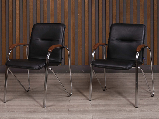 Конференц-кресло Самбо Искусственная кожа Чёрный Россия