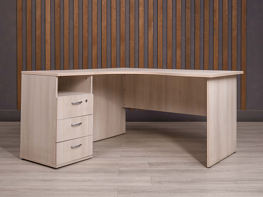 Стол с тумбой ДСП Дуб Россия