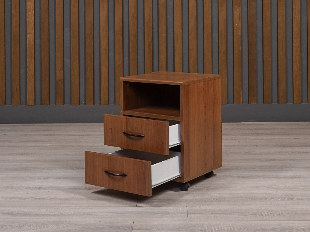 Тумба выкатная 400x380x550 ДСП Орех 2 ящика Россия (24151-29024)
