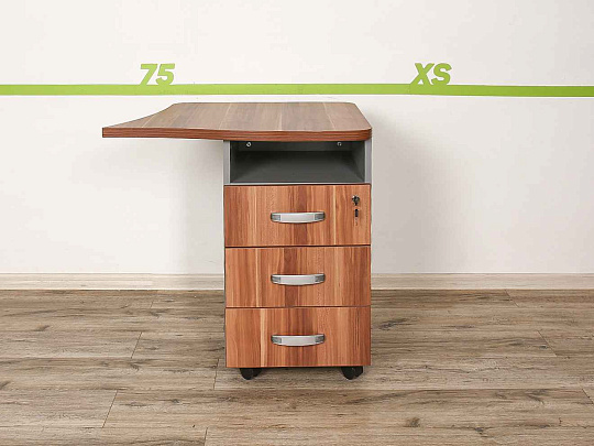 Тумба приставная Berlin ДСП Серый Россия