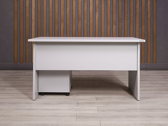 Стол с тумбой ДСП Серый Россия