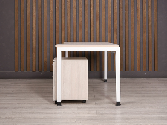 Стол с тумбой ДСП Ясень шимо Россия