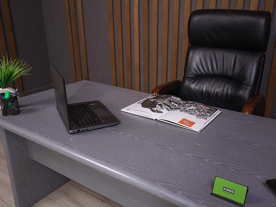 Стол руководителя ДСП Серый Россия