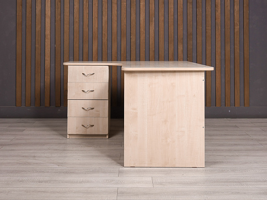 Стол с тумбой ДСП Дуб Россия