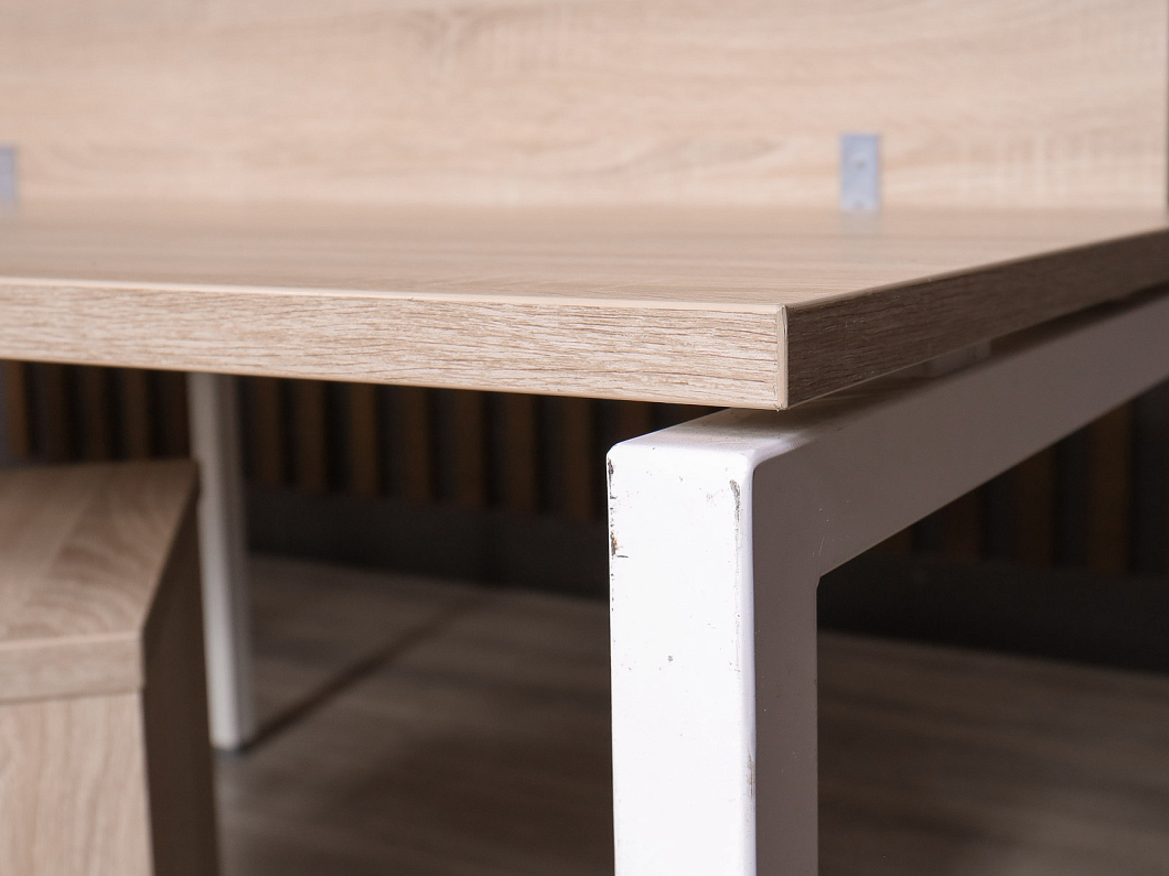 Бенч система на 4 рабочих места ДСП Ясень шимо Россия (22743-20065)