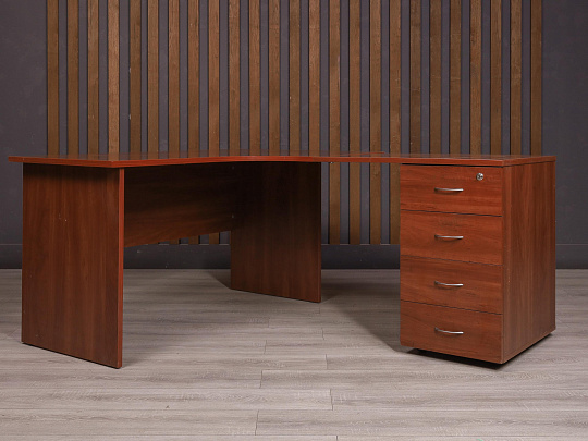 Стол с тумбой ДСП Вишня Россия