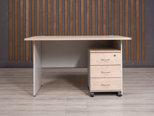 Стол с тумбой ДСП Дуб Россия