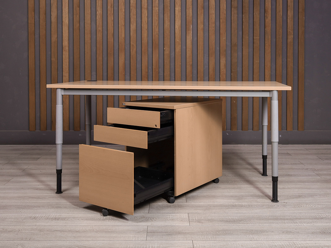 Стол с тумбой EFG ДСП Клен Швеция (2157-11085)