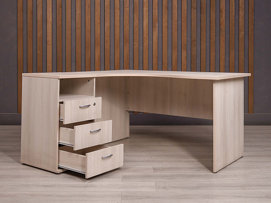 Стол с тумбой ДСП Дуб Россия