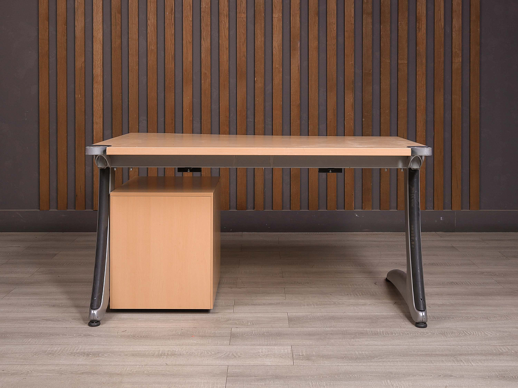 Стол с тумбой Steelcase ДСП Бук США (2153-25096)