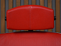 Кресло на колесах для руководителя DAUPHIN Кожа Красный Германия (КДРКС-09062)