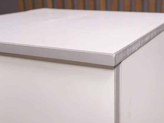 Тумба приставная ДСП Белый Россия