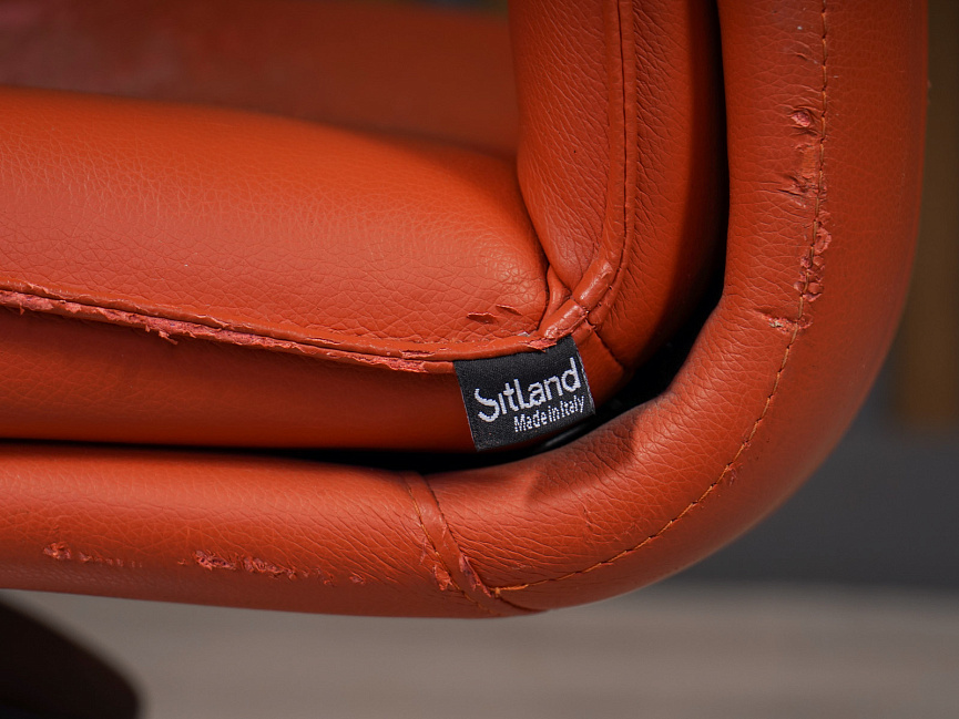 Кресло на колесах для руководителя SitLand Искусственная кожа Оранжевый Италия (3269-07123)