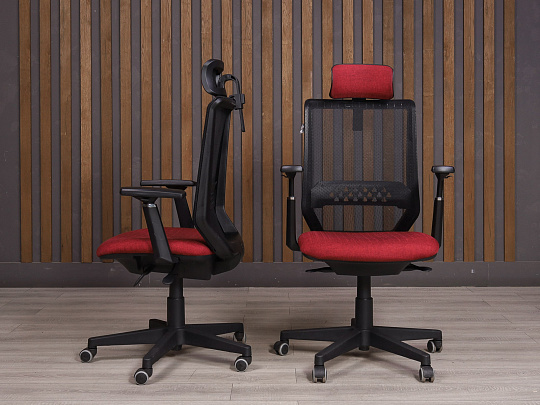 Офисное кресло Бюрократ EXPERT Ткань Красный Россия