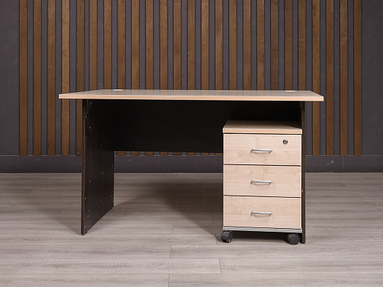 Стол с тумбой ДСП Дуб Россия