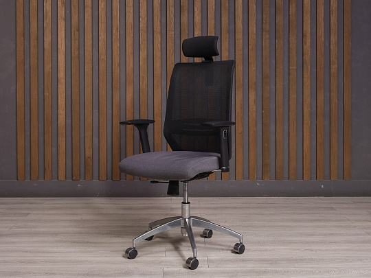 Кресло руководителя Ткань Серый Россия