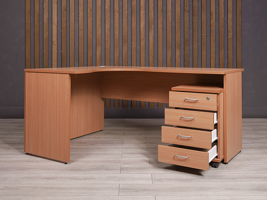 Стол с тумбой ДСП Клен Россия