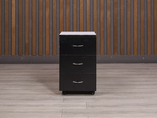 Тумба подкатная ДСП Чёрный Россия