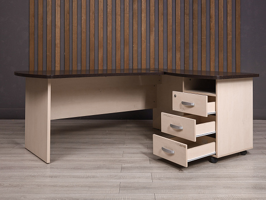 Стол с тумбой Berlin ДСП Венге Россия