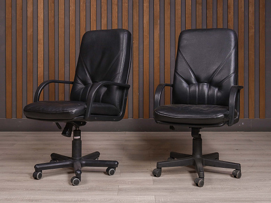 Кресло руководителя Искусственная кожа Чёрный Россия