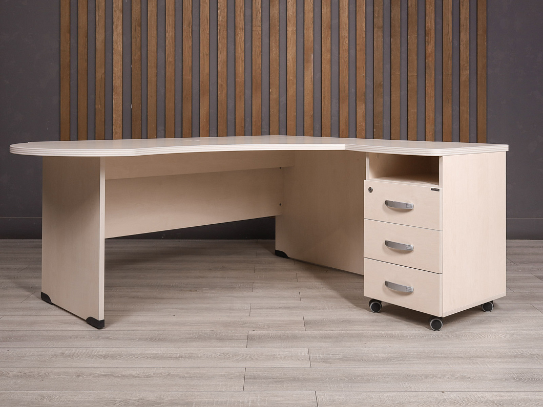 Стол с тумбой Berlin ДСП Дуб Россия (2156-30105)