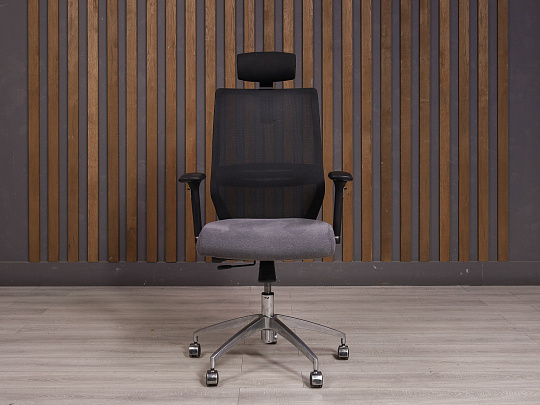 Кресло руководителя Ткань Серый Россия