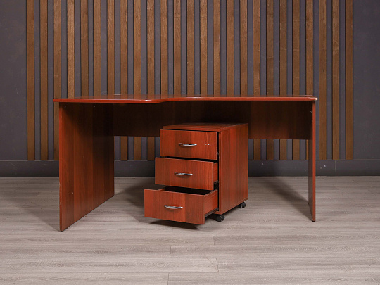 Стол с тумбой ДСП Вишня Россия