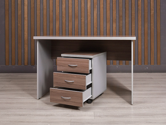 Стол с тумбой ДСП Ясень шимо Россия