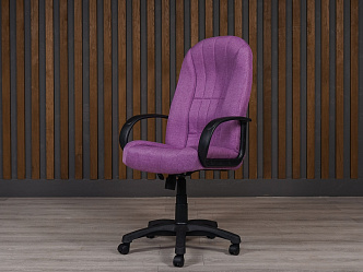 Кресло на колесах для персонала Феникс Ткань Фиолетовый Россия