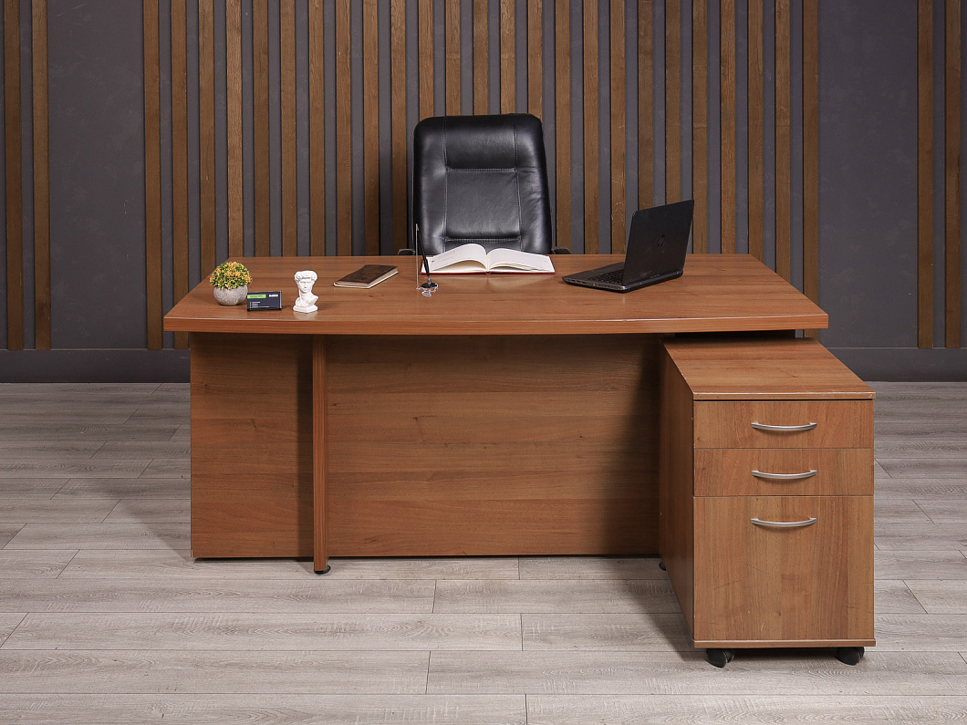 Стол руководителя ДСП Орех Россия (1351-11085)